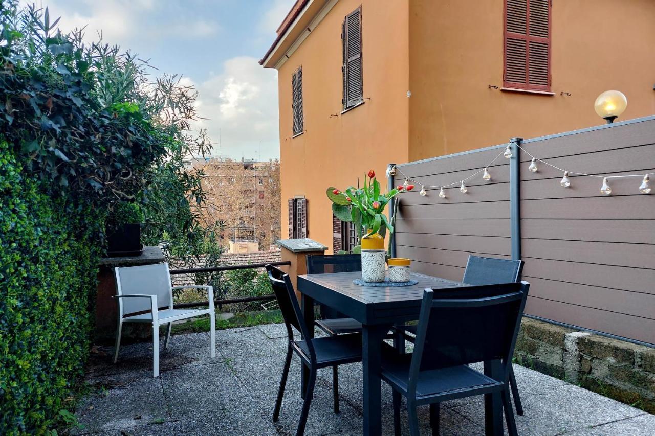 4Bnb - Cozy Vatican Loft With Terrace Rome Bagian luar foto