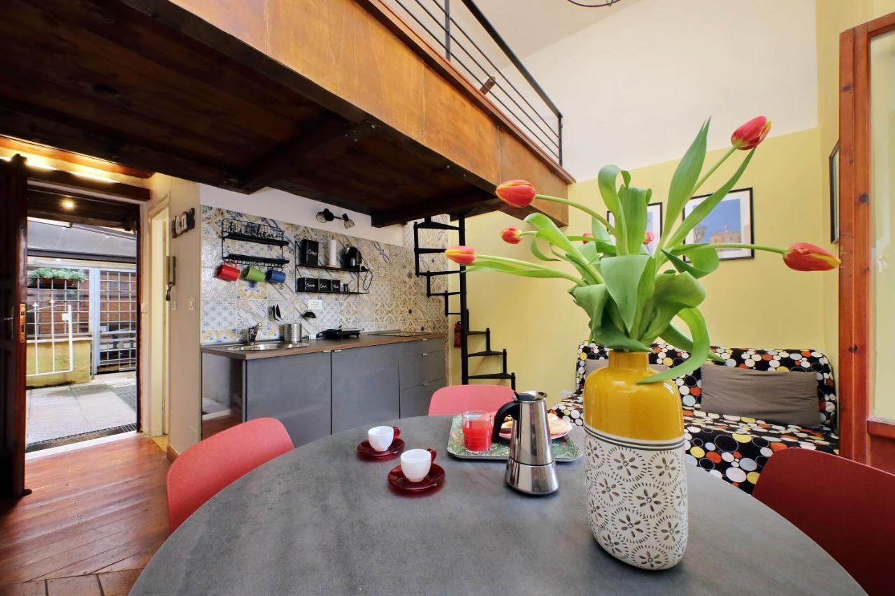 4Bnb - Cozy Vatican Loft With Terrace Rome Bagian luar foto